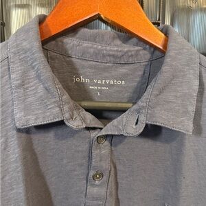 John Varvatos Charcoal Casual Button Down Shirt